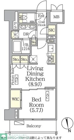 ザ・パークハビオ神楽坂レジデンスSouthの物件間取画像